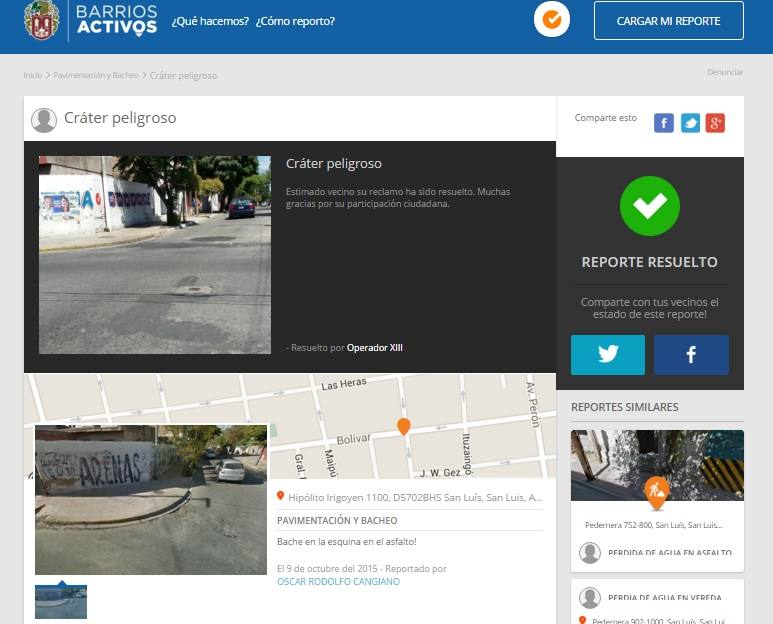 Photo of San Luis: La Plataforma de Reclamos Web Barrios Activos cumple 4 meses