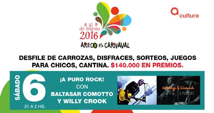 Photo of Areco es Carnaval: recitales para toda la familia en cada noche del Polideportivo