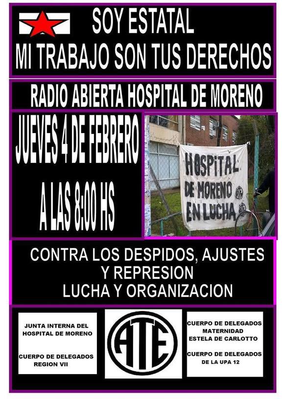 Photo of Radio abierta contra despidos estatales en el Hospital de Moreno