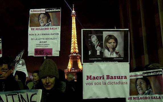 Photo of En París marcharon por la liberación de Milagro Sala