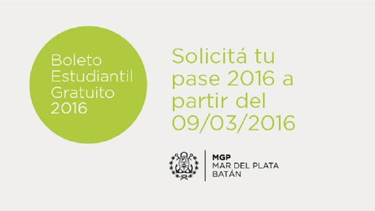 Photo of Ya se puede tramitar el Boleto Estudiantil Gratuito en Mar del Plata