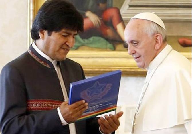 Photo of El Papa recibió a Evo Morales