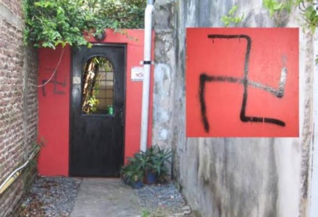 Photo of Iciar Recalde denunció pintadas nazis en la puerta de su casa