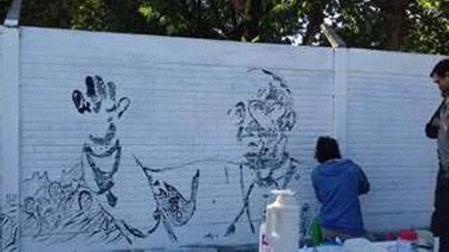 Photo of Merlo ya tiene su mural en homenaje al Papa Francisco