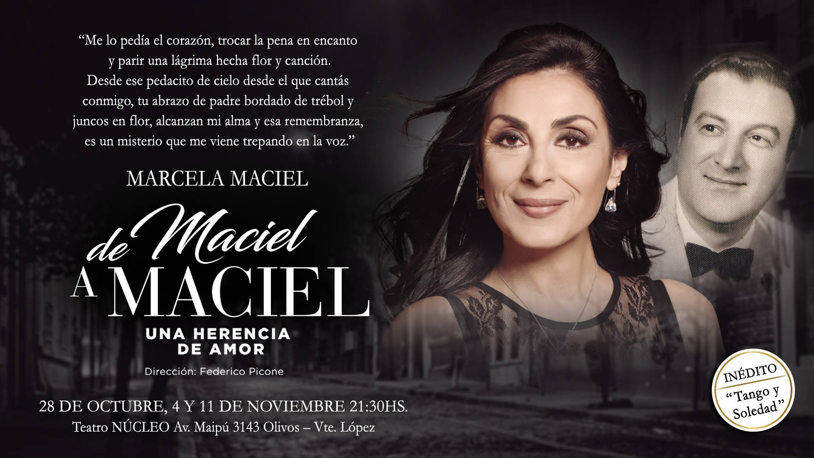Photo of Hoy gran presentación de la tanguera Marcela Maciel en Olivos