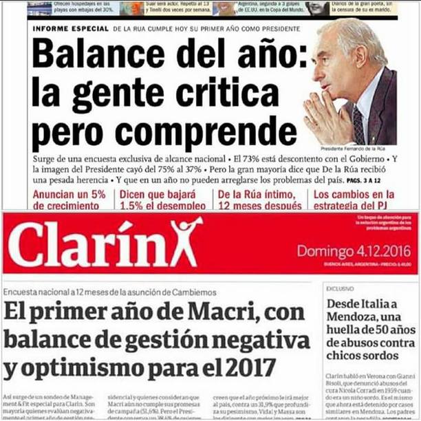 Photo of Clarín: Dos portadas la misma crisis y la misma cobertura