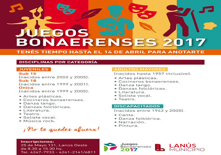 Photo of Lanús: Arrancó inscripción para los Juegos Bonaerenses 2017