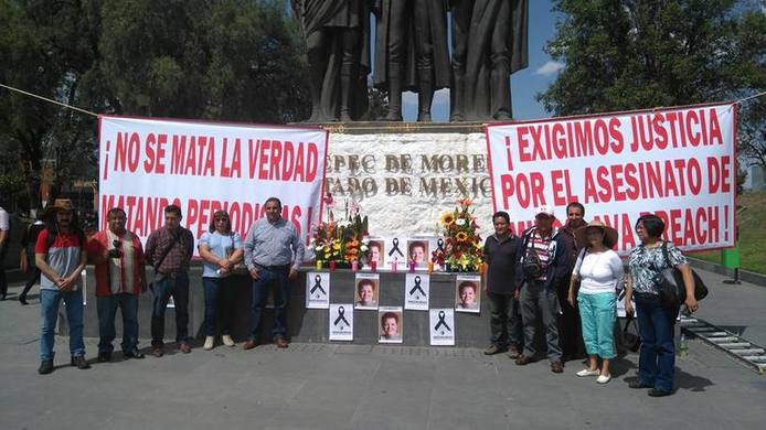 Photo of México: Marcha de protesta de periodistas por colegas asesinados
