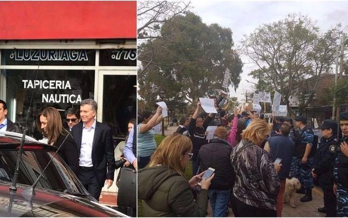 Photo of Videos. Macri, Vidal y Garavano fueron escrachados por trabajadores