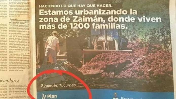 Photo of El Gobierno gastó $200.000 en una publicidad con un grosero error