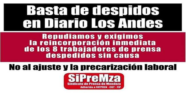 Photo of Trabajadores de prensa instalan una carpa para reclamar contra despidos en el Diario Los Andes