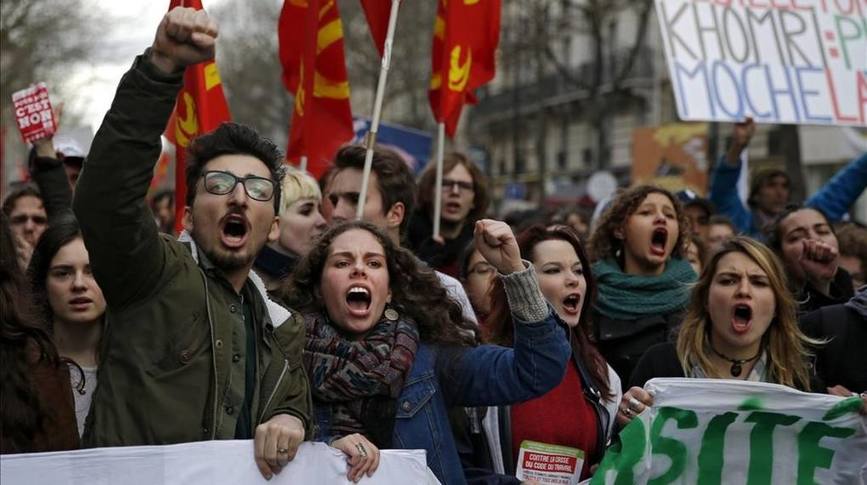 Photo of Francia: Masivas protestas  contra la flexibilización laboral
