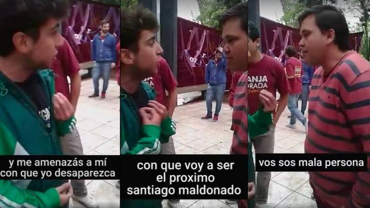 Photo of Video. «Vas a desaparecer como Santiago Maldonado»