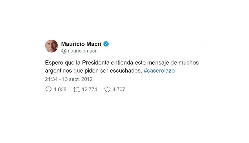 Photo of El día que Macri pidió que escucharan los cacerolazos