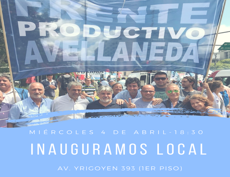 Photo of El Frente Productivo Avellaneda inaugurará su local