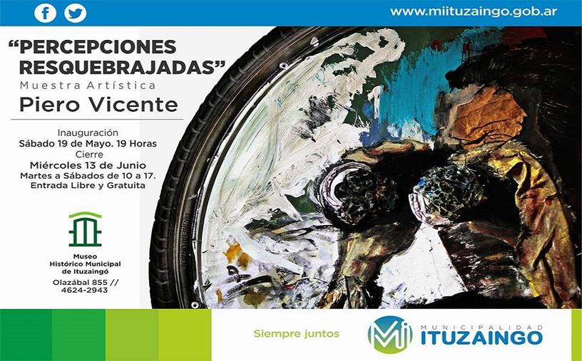 Photo of Ituzaingó: Inauguración Muestra «Percepciones Resquebrajadas» de Piero Vicente