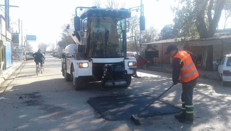 Photo of La Municipalidad de Escobar realiza nuevos trabajos de estabilizado y bacheo