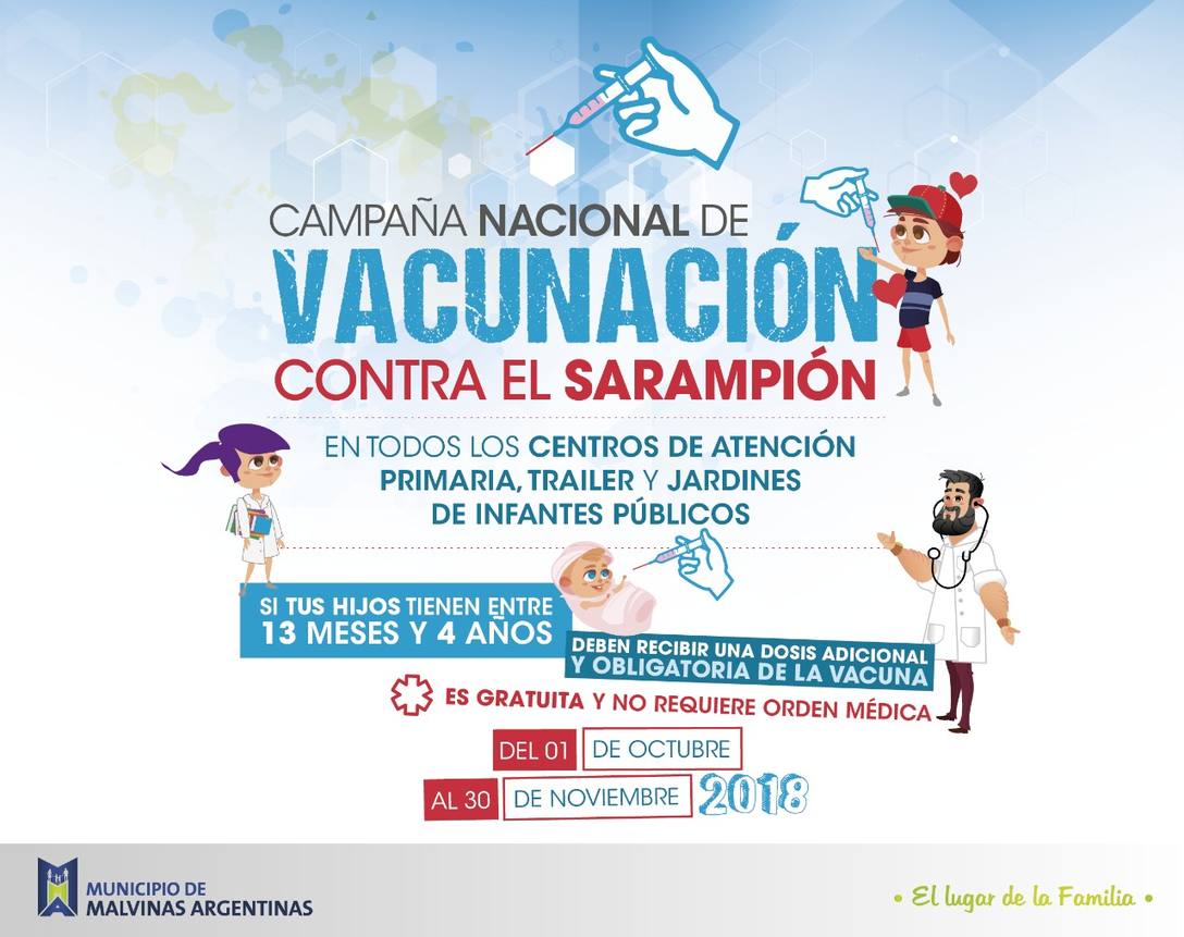 Photo of Comienza la campaña de erradicación del sarampión, la rubeola y las paperas en Malvinas Argentinas