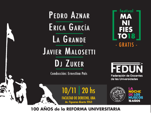 Photo of La FEDUN celebra los 100 años de la Reforma Universitaria con el festival «MANIFIESTO18»