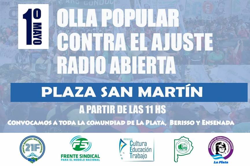 Photo of Día del Trabajador: olla popular y radio abierta contra el ajuste en Plaza San Martín