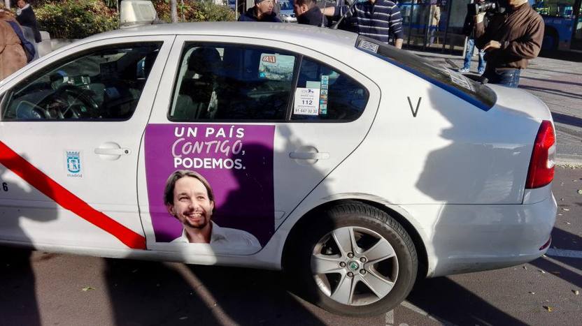 Photo of Madrid: Los taxistas le harán publicidad gratis a Podemos