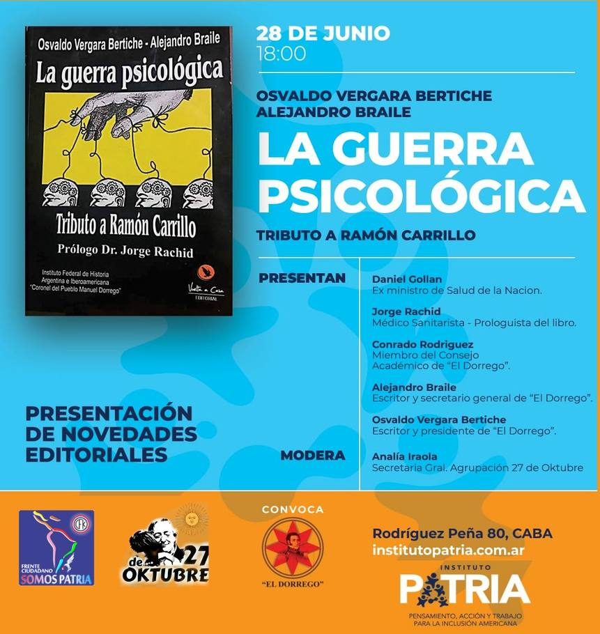 Photo of Presentan el libro “La guerra psicológica”, un tributo a Ramón Carrillo