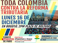 Photo of Colombia: Convocan a rechazar la reforma tributaria