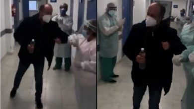 Photo of Conmovedor video: así despidieron a Martín Insaurralde del hospital municipal tras recuperarse del coronavirus