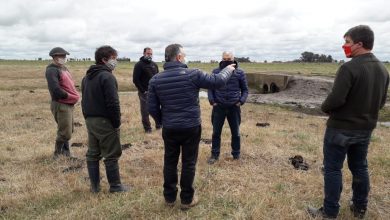 Photo of Las Flores: Gelené recorrió la obra del Canal Rebenque