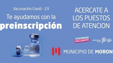 Photo of Morón: Pre-Inscripción para la Vacuna contra el COVID19