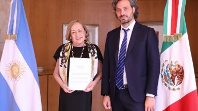 Photo of El canciller Cafiero analizó con la nueva embajadora de México la agenda bilateral