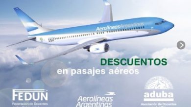 Photo of Convenio entre FEDUN y Aerolíneas Argentinas: Descuentos en pasajes aéreos para docentes