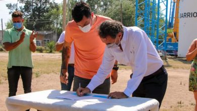 Photo of Gral. Rodriguez: García recibió a Katopodis para recorrer la red y la instalación del tanque de agua potable en Agua de Oro