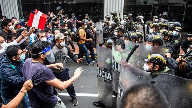 Photo of Movilización al Consulado peruano para exigir el cese de la represión
