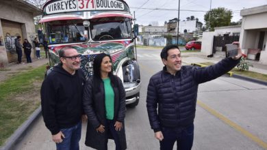 Photo of Noe Correa, Leo Nardini y Luis Vivona, inauguraron el 3er tramo de la repavimentación de la calle Eva Perón