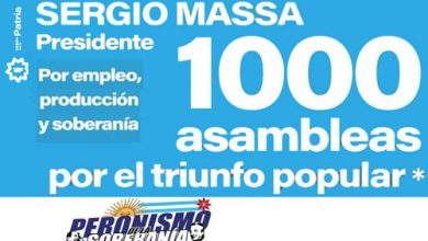 Photo of Convocan a 1000 asambleas en apoyo a Massa por trabajo y producción