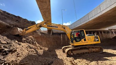 Photo of ​Excavan por debajo de la rotonda «Los Pinos» abriendo el viaducto de Ruta 4