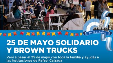 Photo of Con impronta solidaria, el 25 de Mayo “Brown a Cielo Abierto” llega a calzada con ferias y comidas típicas