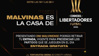 Photo of La «CONMEBOL Libertadores Futsal Masculina 2024», se disputará en Malvinas Argentinas
