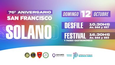 Photo of SAN FRANCISCO SOLANO CELEBRA SU 76º ANIVERSARIO CON DESFILE, FERIAS Y UN CIERRE MUSICAL CON JIMMY Y SU COMBO NEGRO Y LA T Y LA M