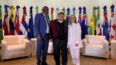 Photo of ISHII, en REPÚBLICA DOMINICANA, representando a la ARGENTINA en el Encuentro de UNESCO por la paz