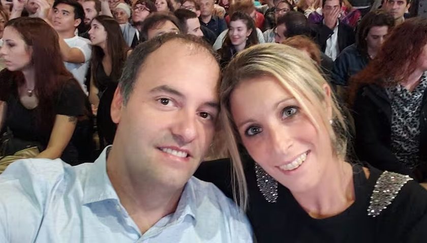 Manuel Adorni y Bettina Angeletti