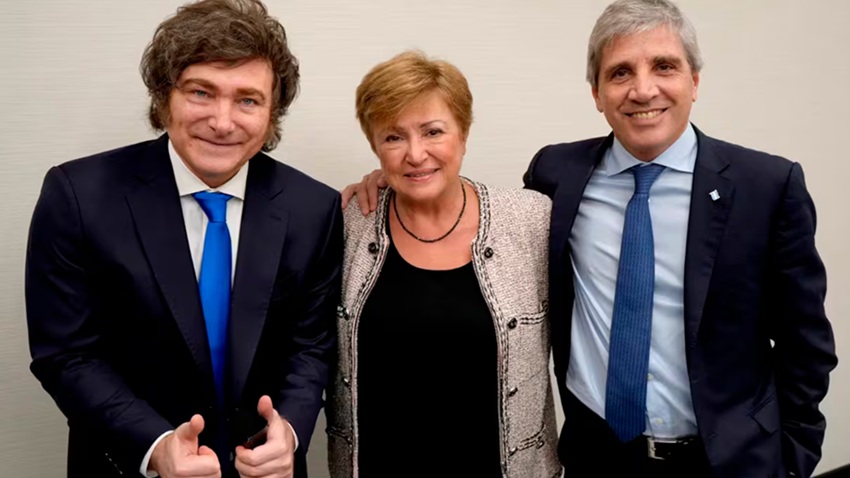 FMI-Javier-Milei-Kristalina-Georgieva-Luis-Toto-Caputo