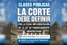 Photo of SIGUEN las CLASES PÚBLICAS para EXIGIR la IMPLEMENTACIÓN de la LEY de FINANCIAMIENTO UNIVERSITARIO