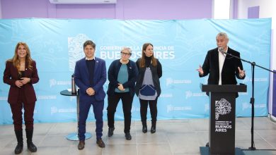 Photo of Jorge Ferraresi, Magdalena Sierra y Axel Kicillof inauguraron el jardín de infantes 918 en Villa Domínico