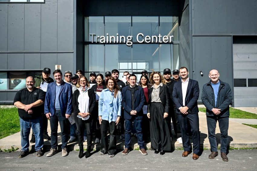 Leo Nardini en el Training Center de Mercedez Benz